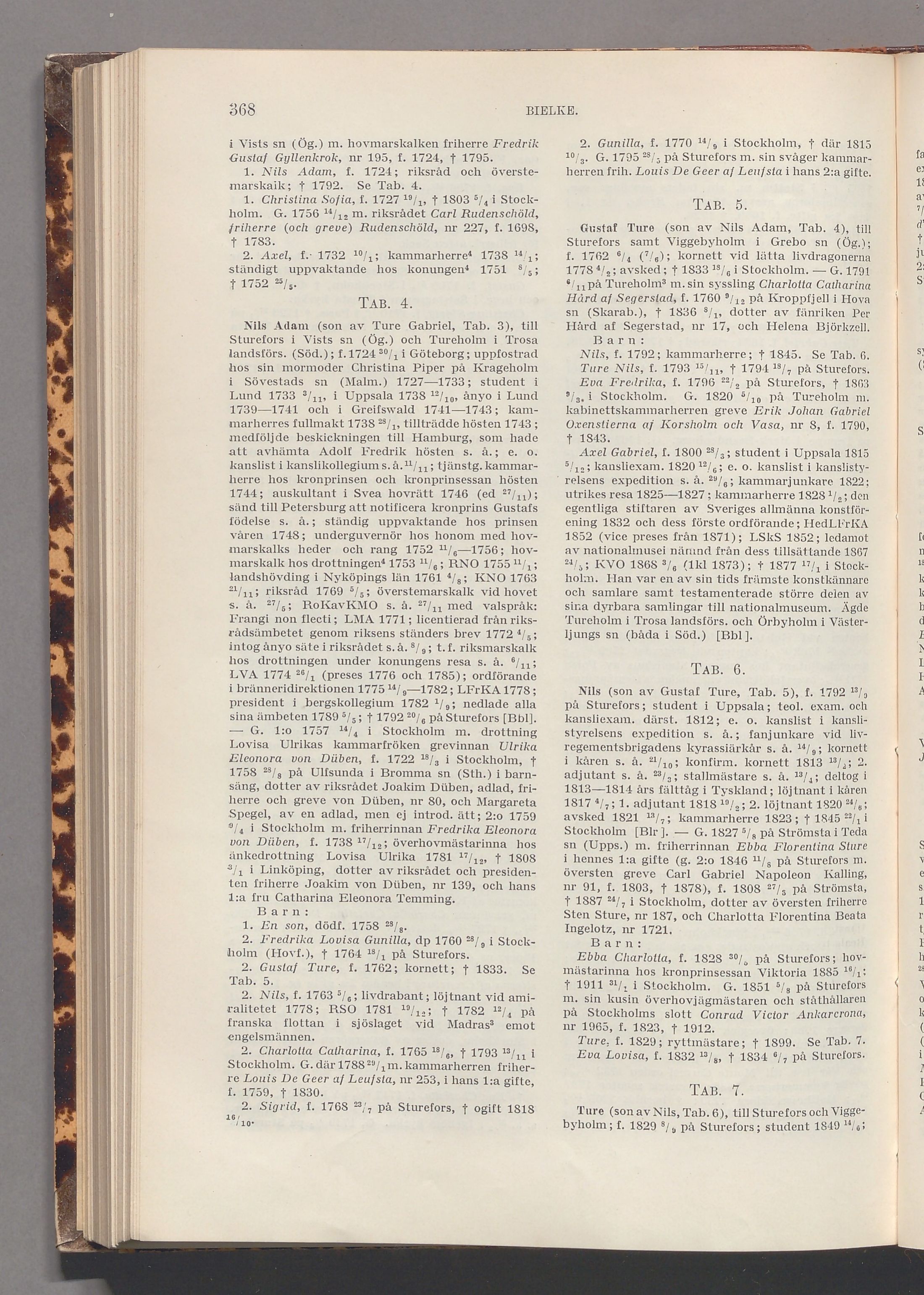 Bielke: originalets tryckta släkttavla, band 1, sida 368