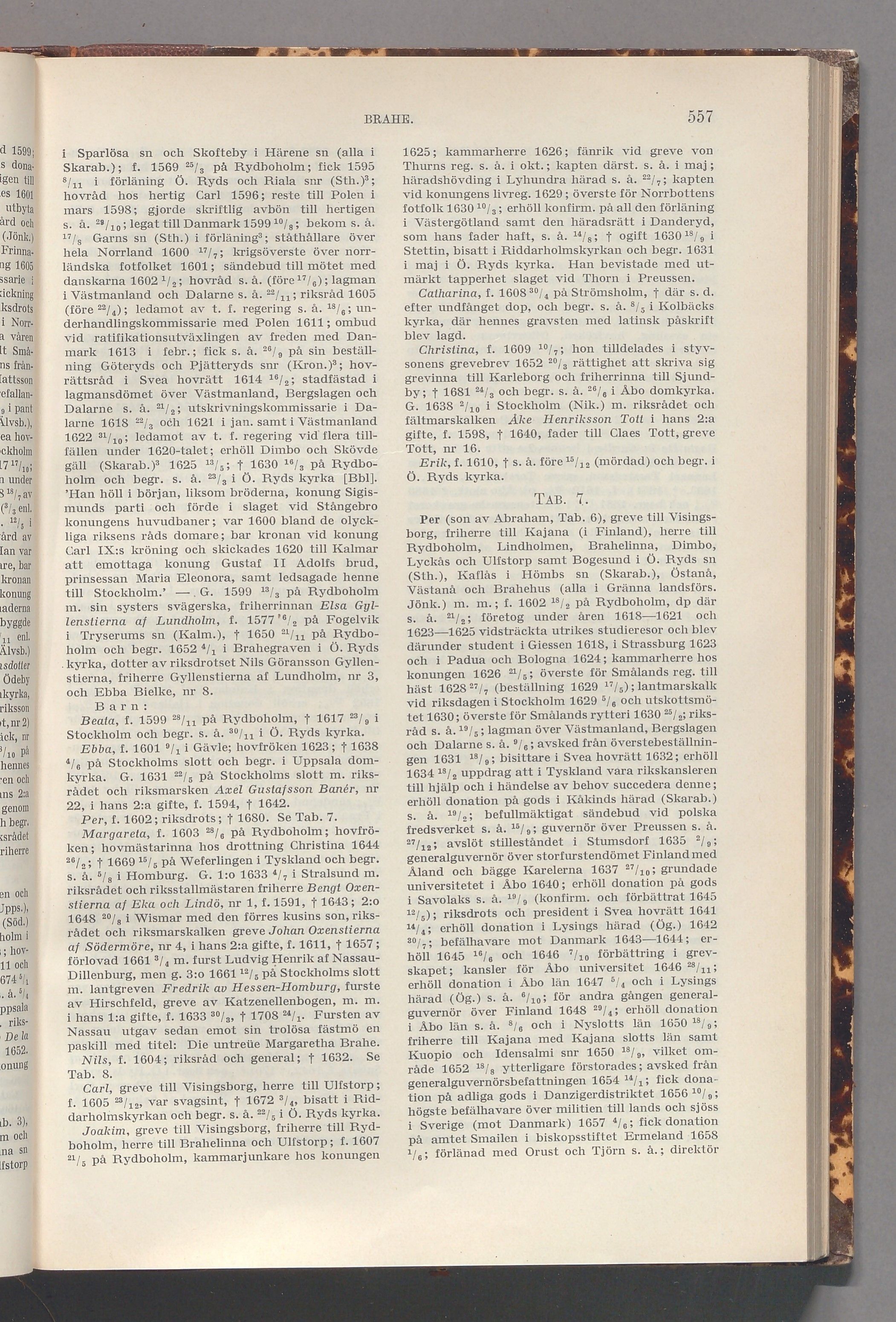 Brahe: originalets tryckta släkttavla, band 1, sida 557