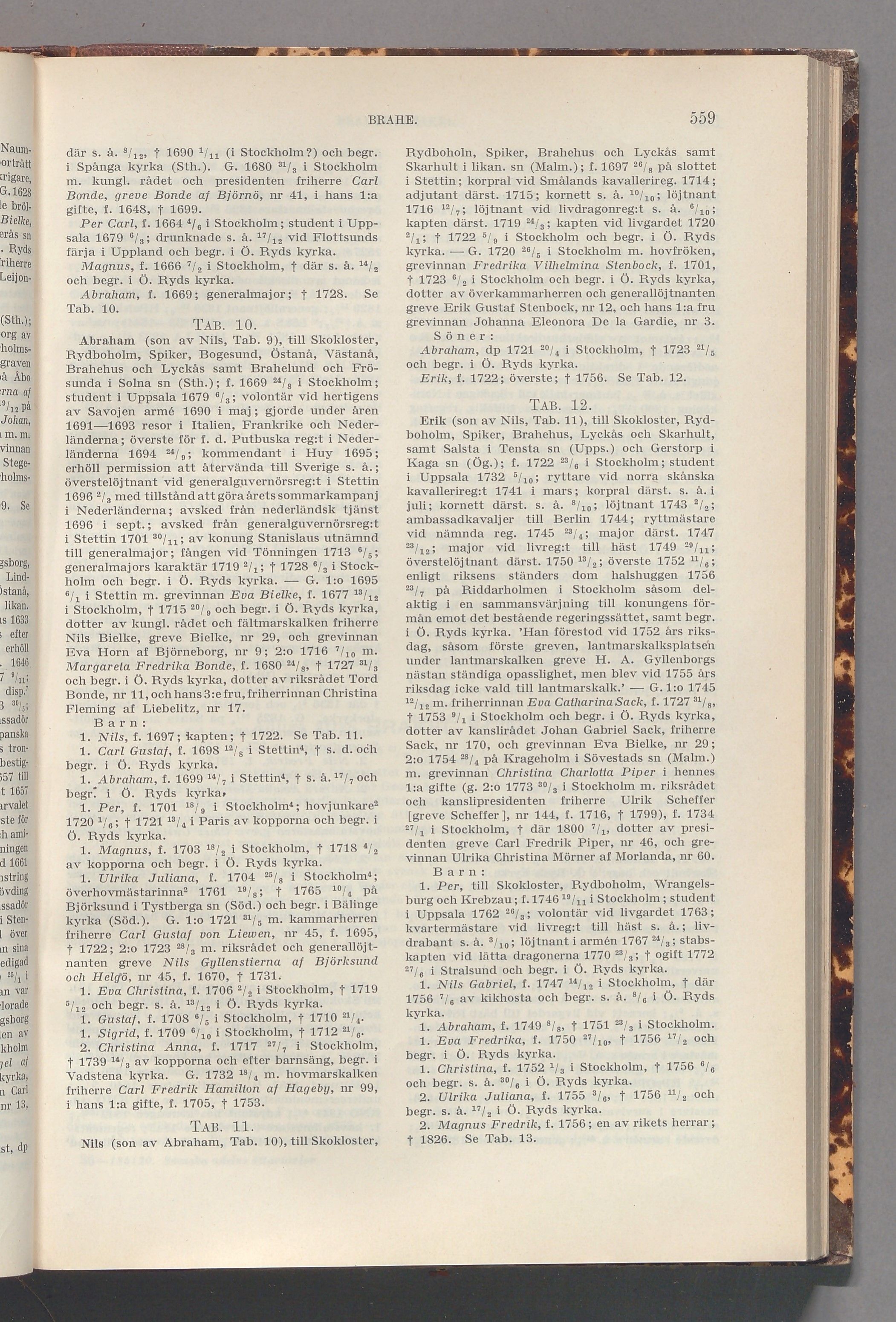 Brahe: originalets tryckta släkttavla, band 1, sida 559