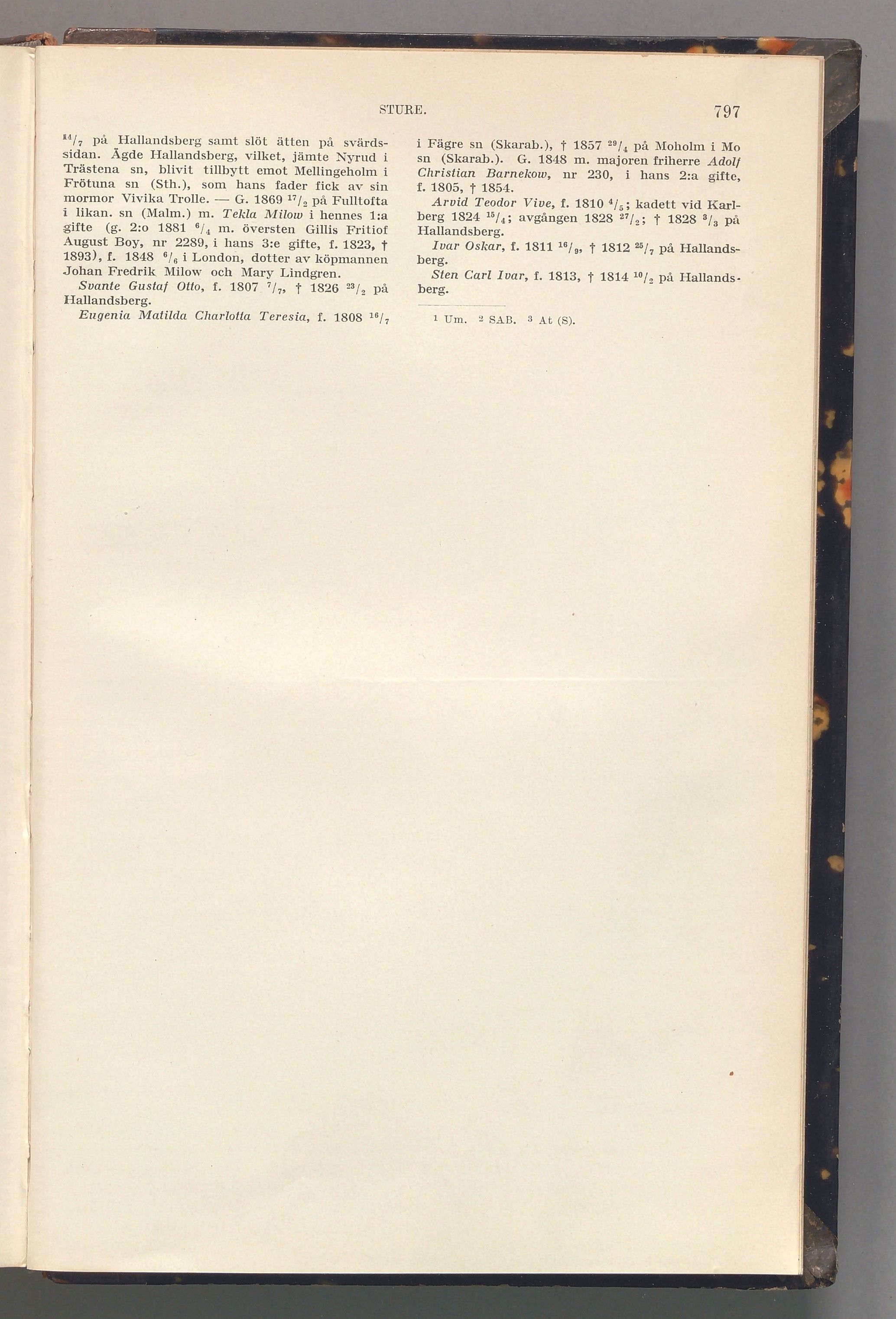 Sture: originalets tryckta släkttavla, band 7, sida 797